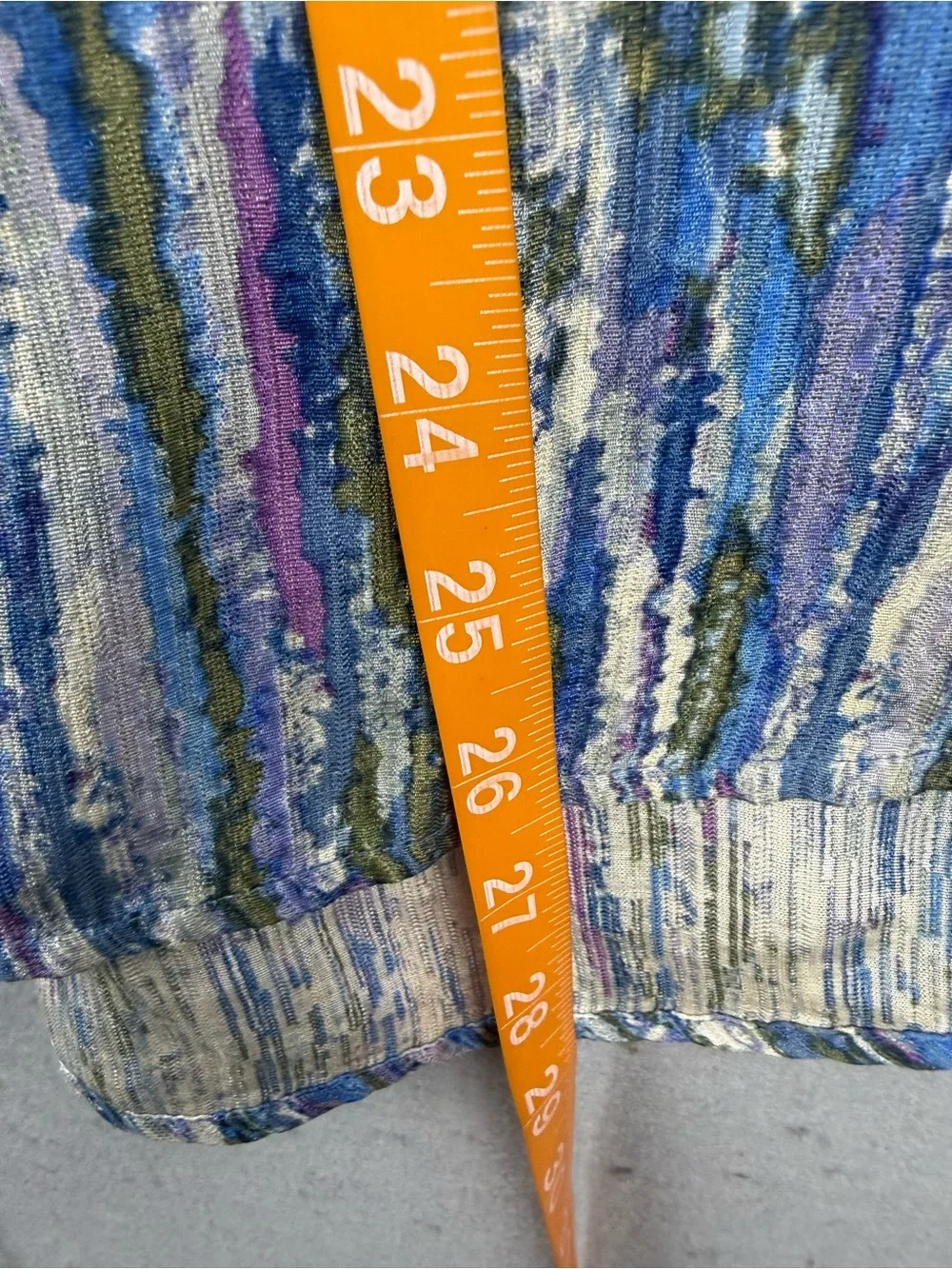 Jhane Barnes Multicolor Blue Striped Short-Sleeve Button Shirt - Picture 4 of 9